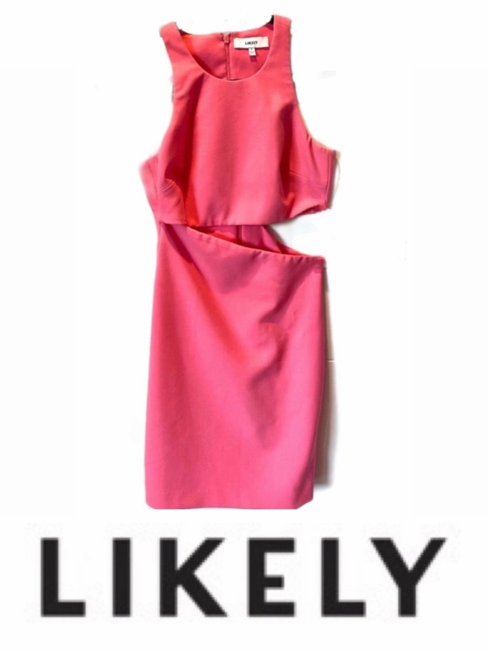 LIKELY Super Sexy Hot Pink Cutout Dress